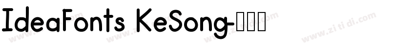 IdeaFonts KeSong字体转换